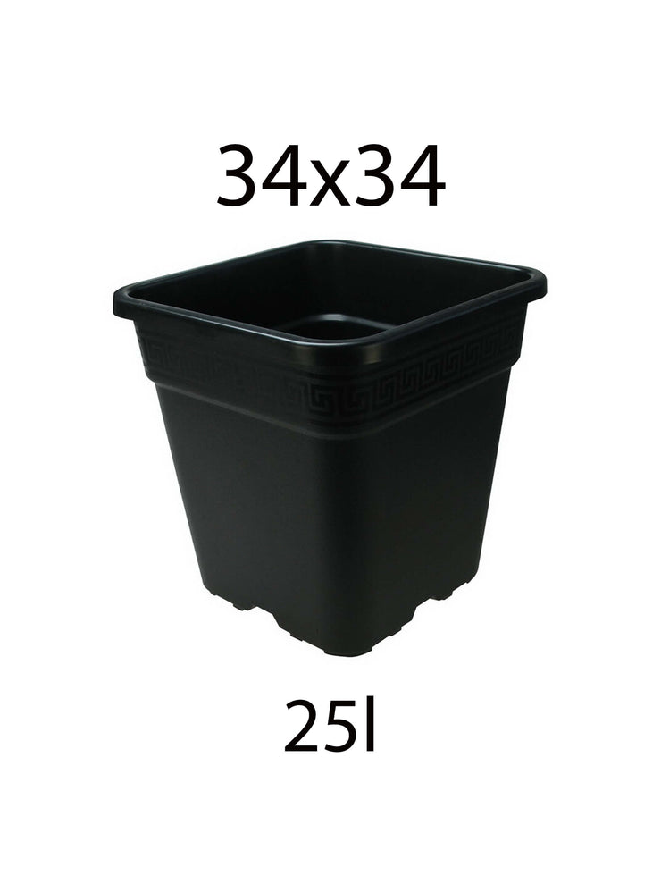 34x34x34 Square Pot - 25l