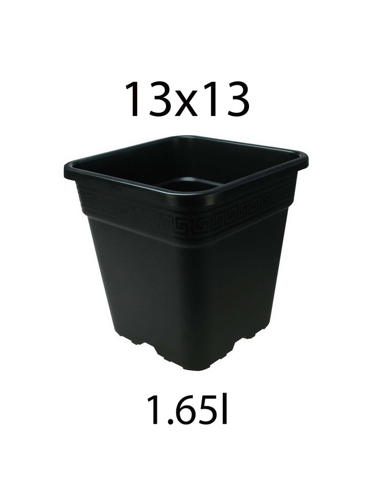 13x13x13cm Square Pot - 1.65l