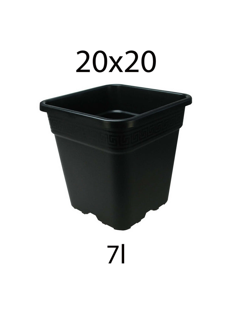 20x20x25cm Square Pot - 7l