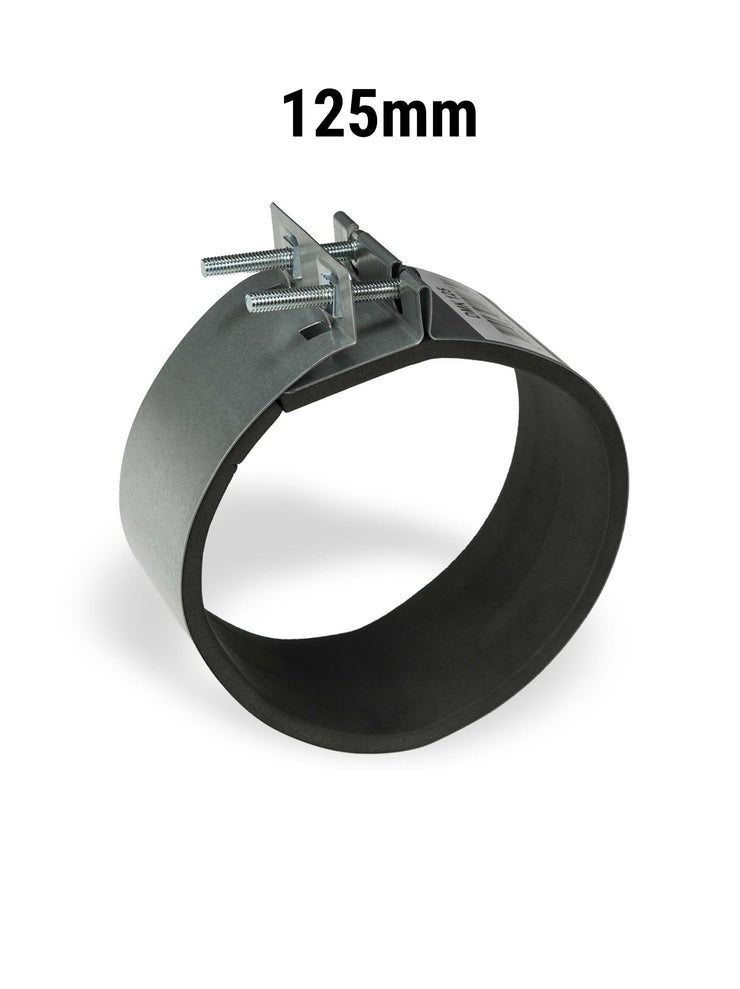 Neoprene Ducting Clamp Collar Flange - 125mm